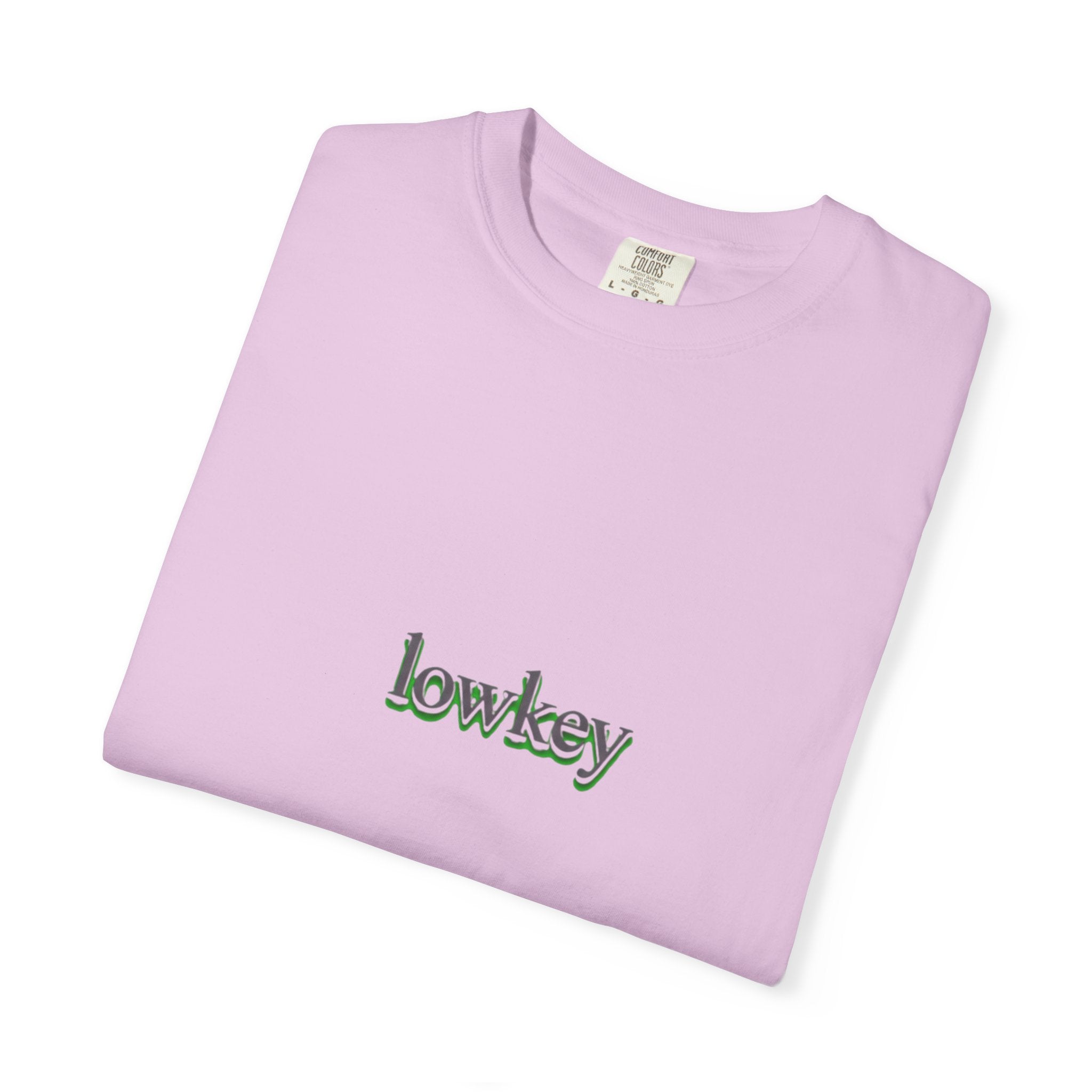 Lowkey Logo T-Shirt — Minimalist Front Text Tee