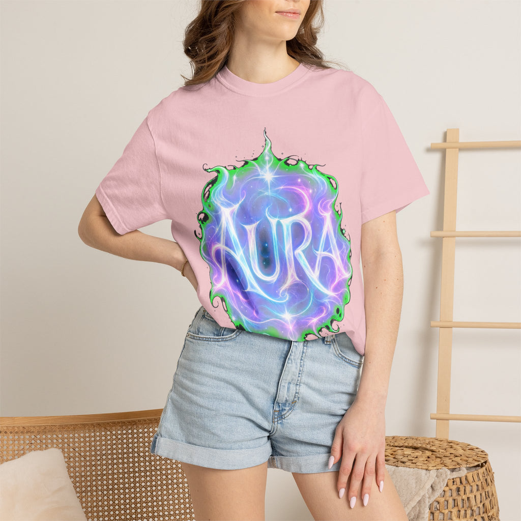 Aura Graphic T‑Shirt — Mystical Pastel Orb Design