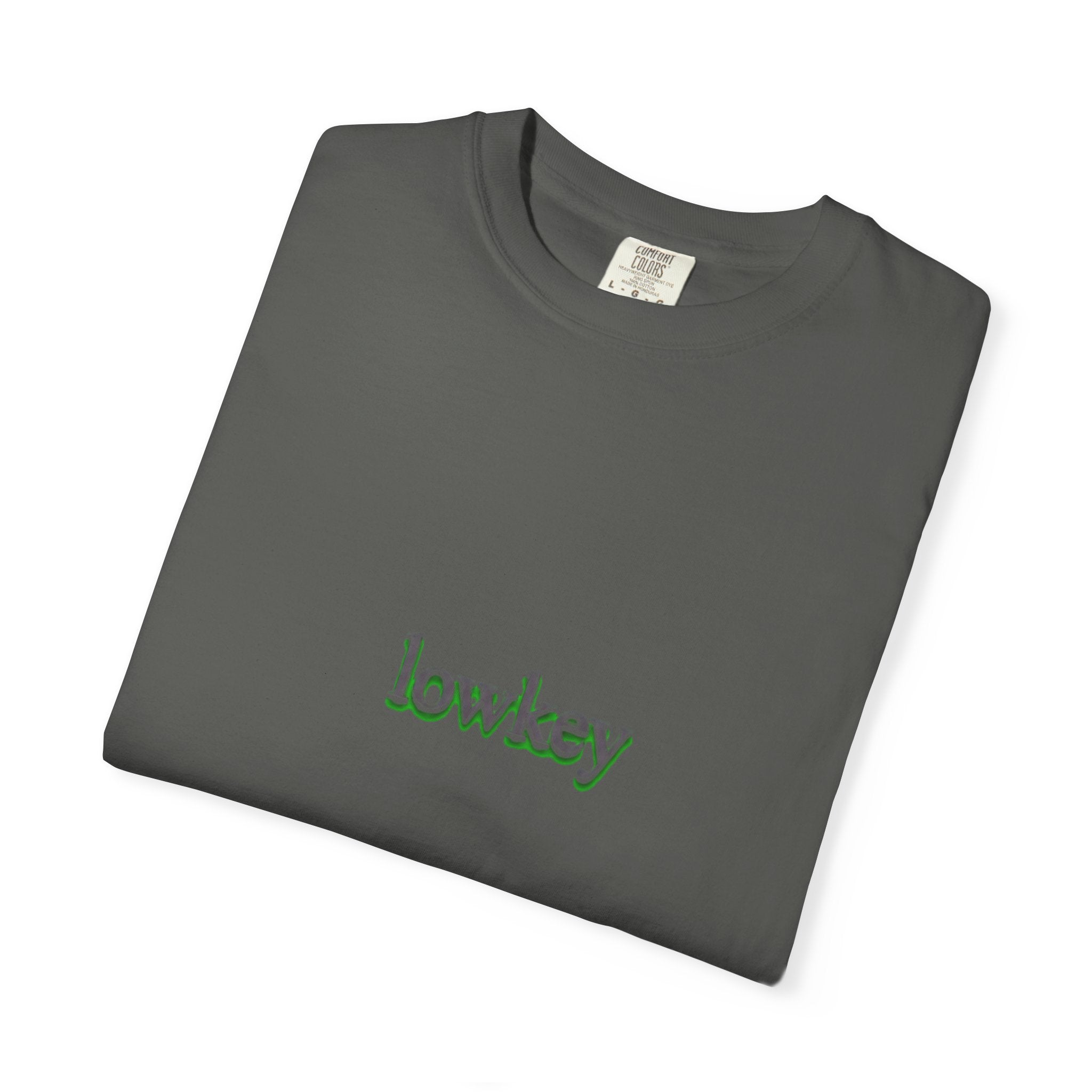 Lowkey Logo T-Shirt — Minimalist Front Text Tee
