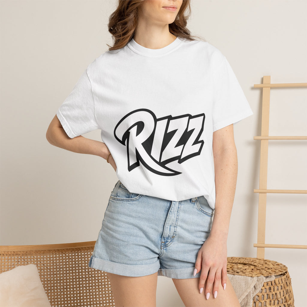 Slang Rizz Script Logo T-Shirt — Bold Streetwear Graphic Tee