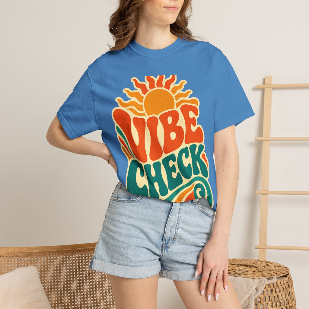 Vibe Check Retro Sun T-Shirt — 70s Wave Graphic Tee