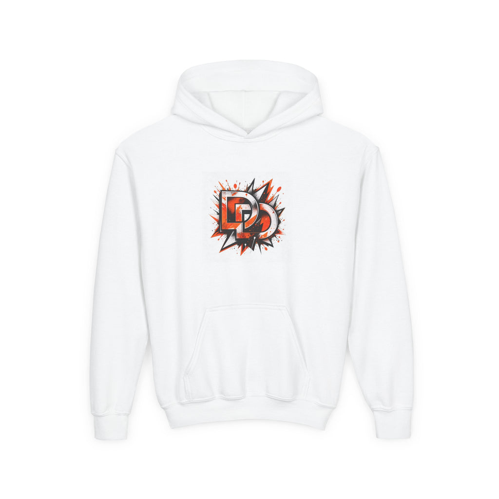 Youth Hoodie — Bold 'DD' Logo Streetwear Pullover