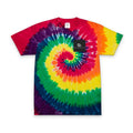 Tie-Dye Spiral Embroidered T-Shirt — Oversized Rainbow Tee