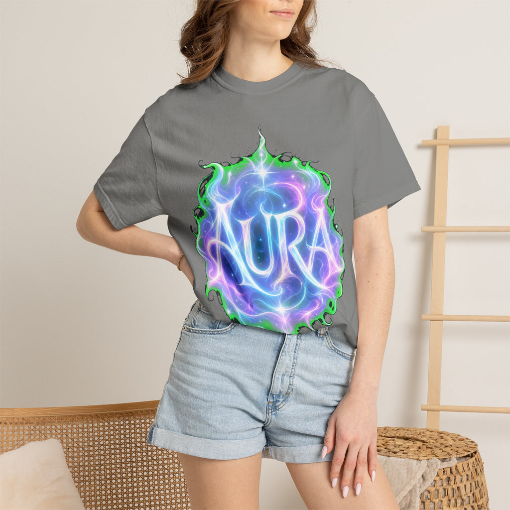 Aura Graphic T‑Shirt — Mystical Pastel Orb Design
