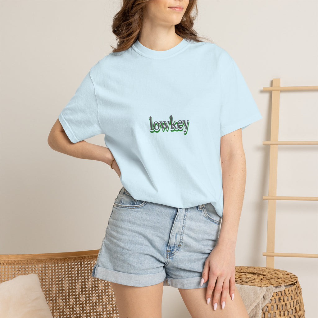 Lowkey Logo T-Shirt — Minimalist Front Text Tee