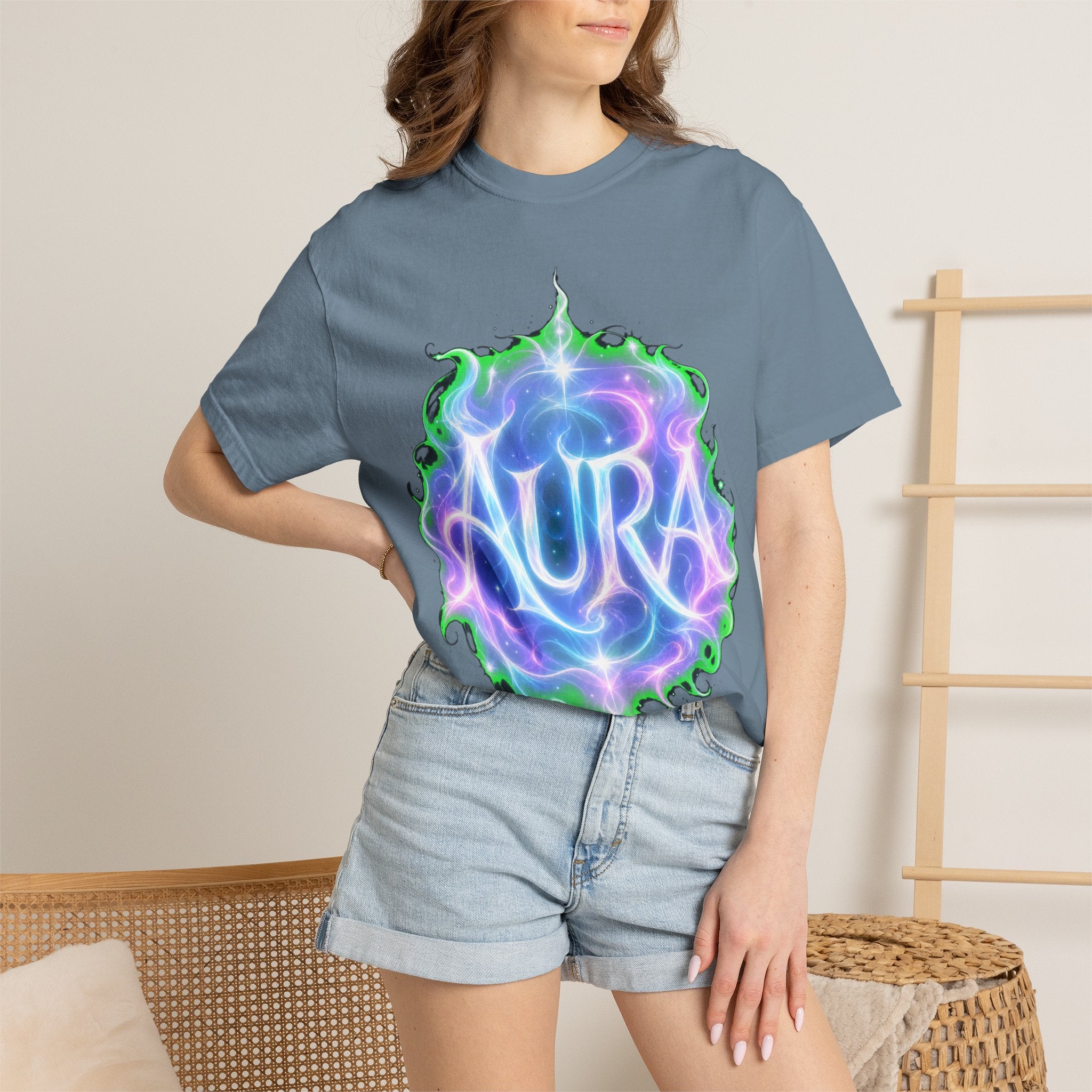 Aura Graphic T‑Shirt — Mystical Pastel Orb Design