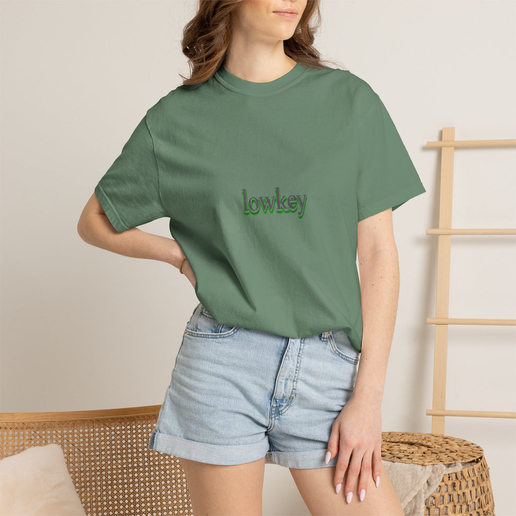 Lowkey Logo T-Shirt — Minimalist Front Text Tee