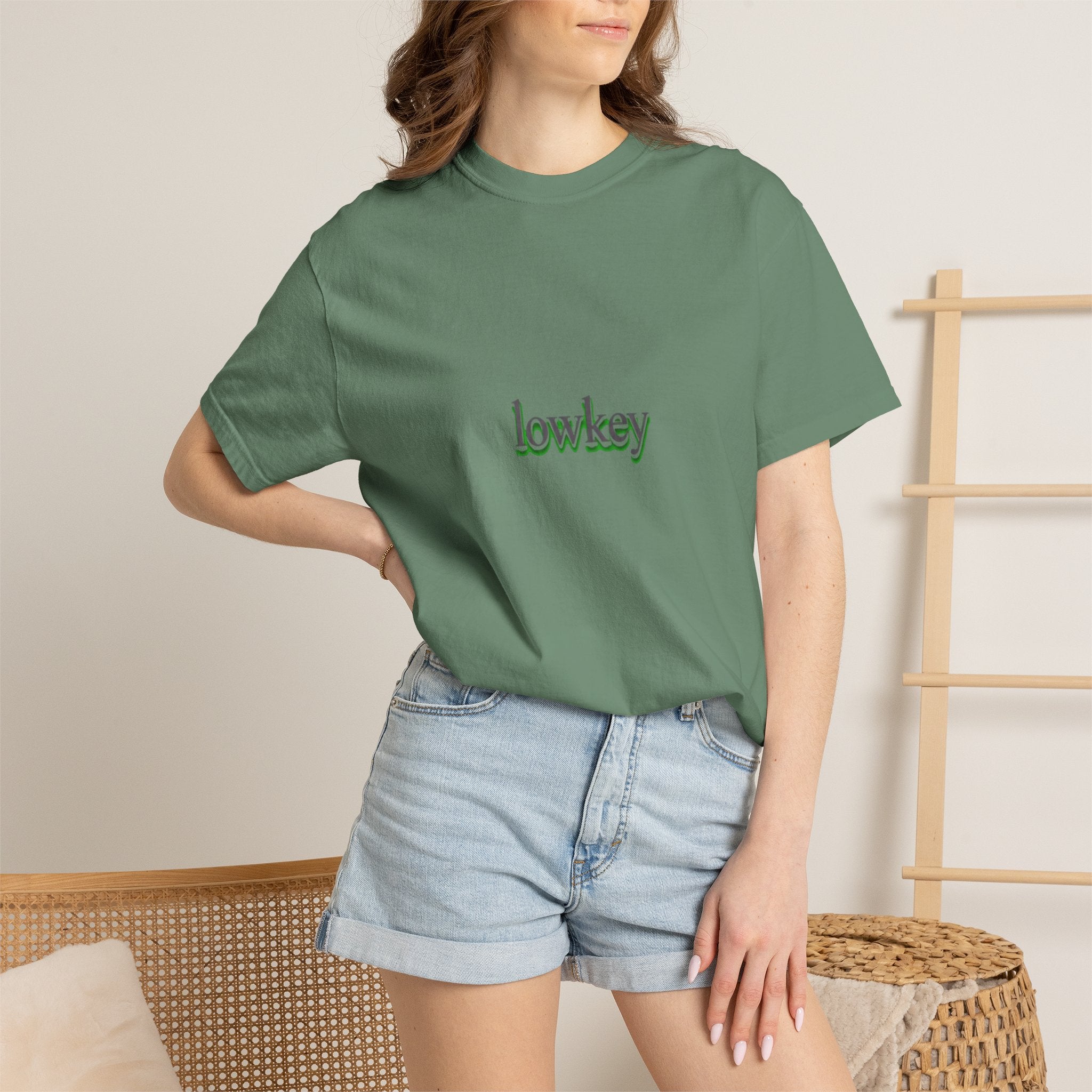 Lowkey Logo T-Shirt — Minimalist Front Text Tee