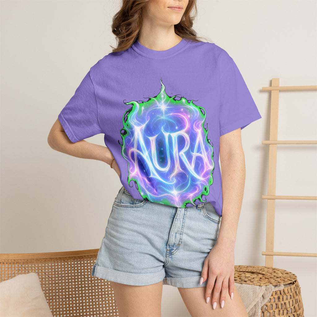 Aura Graphic T‑Shirt — Mystical Pastel Orb Design