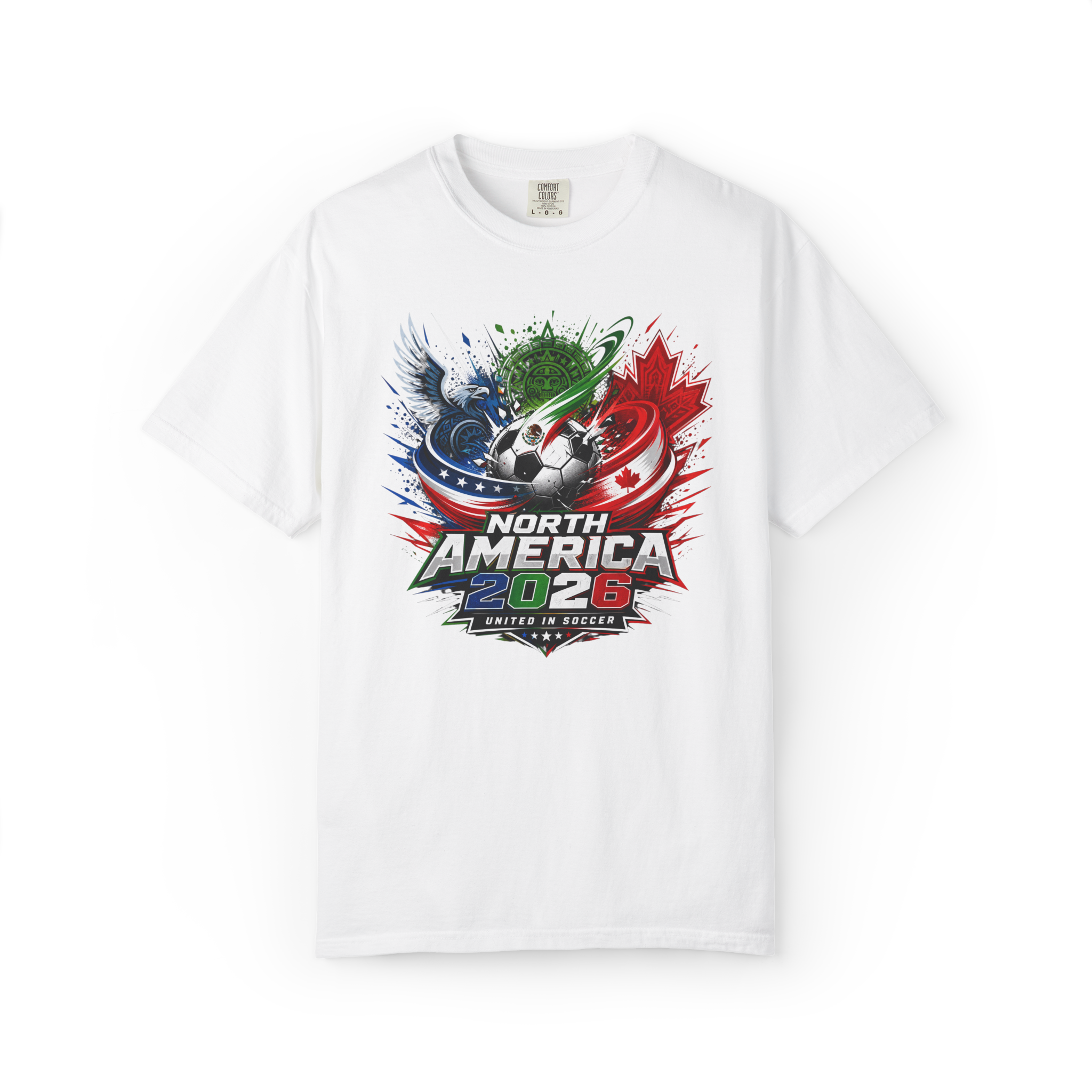 Unisex North America 2026 Soccer Tournament T-Shirt — USA Mexico Canada Football Fan Tee