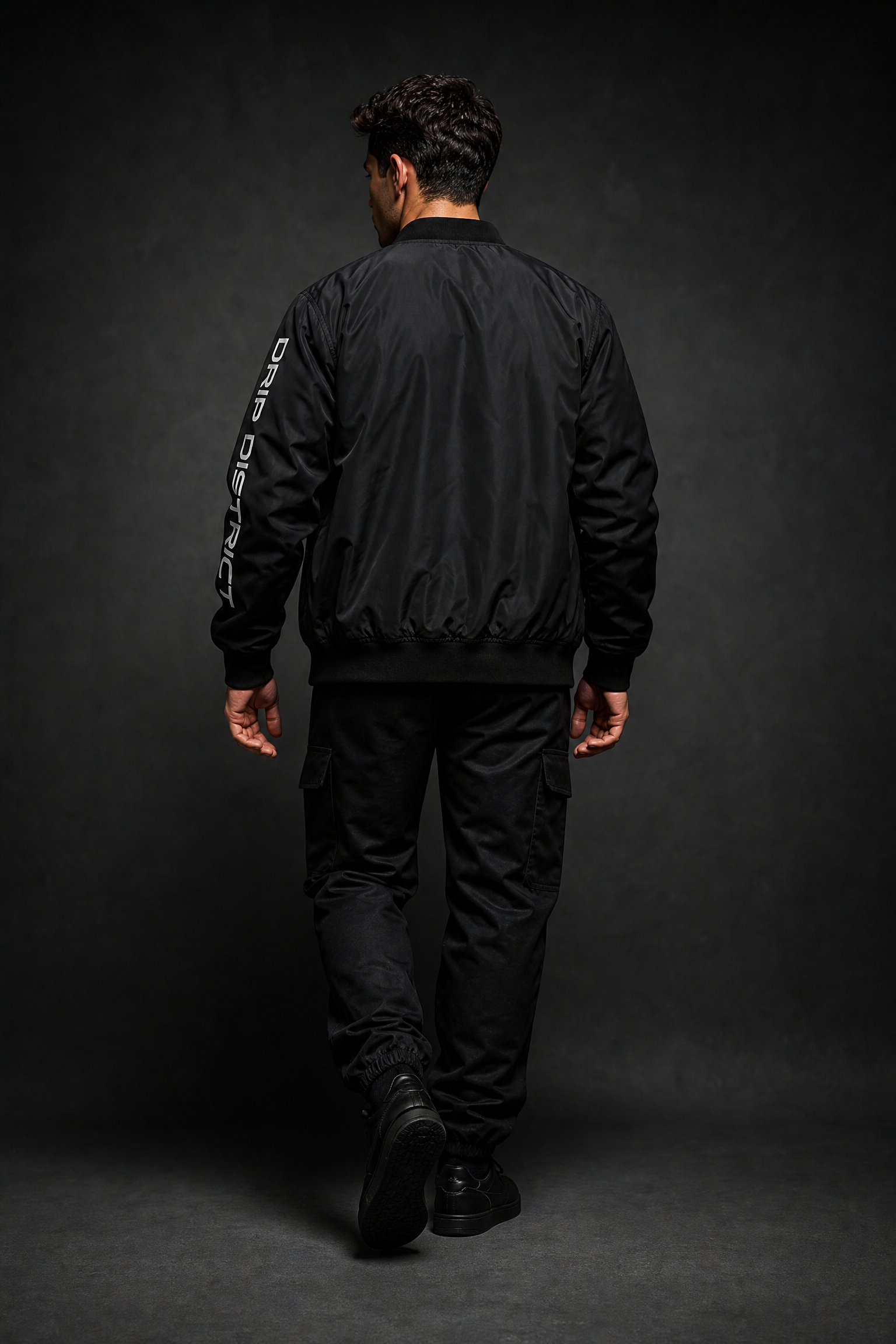 Unisex Tactical Black Bomber Jacket