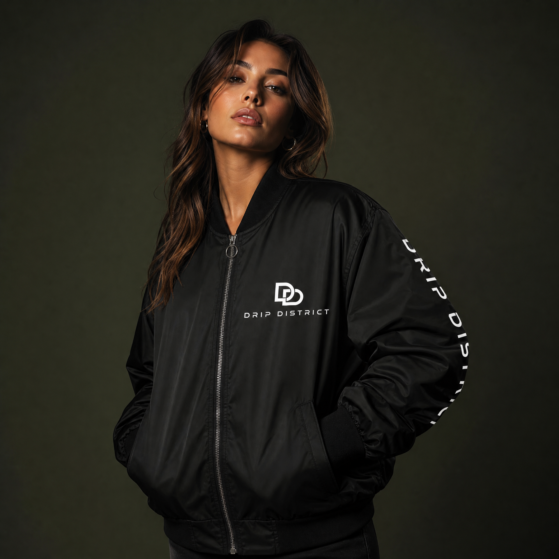 Unisex Tactical Black Bomber Jacket